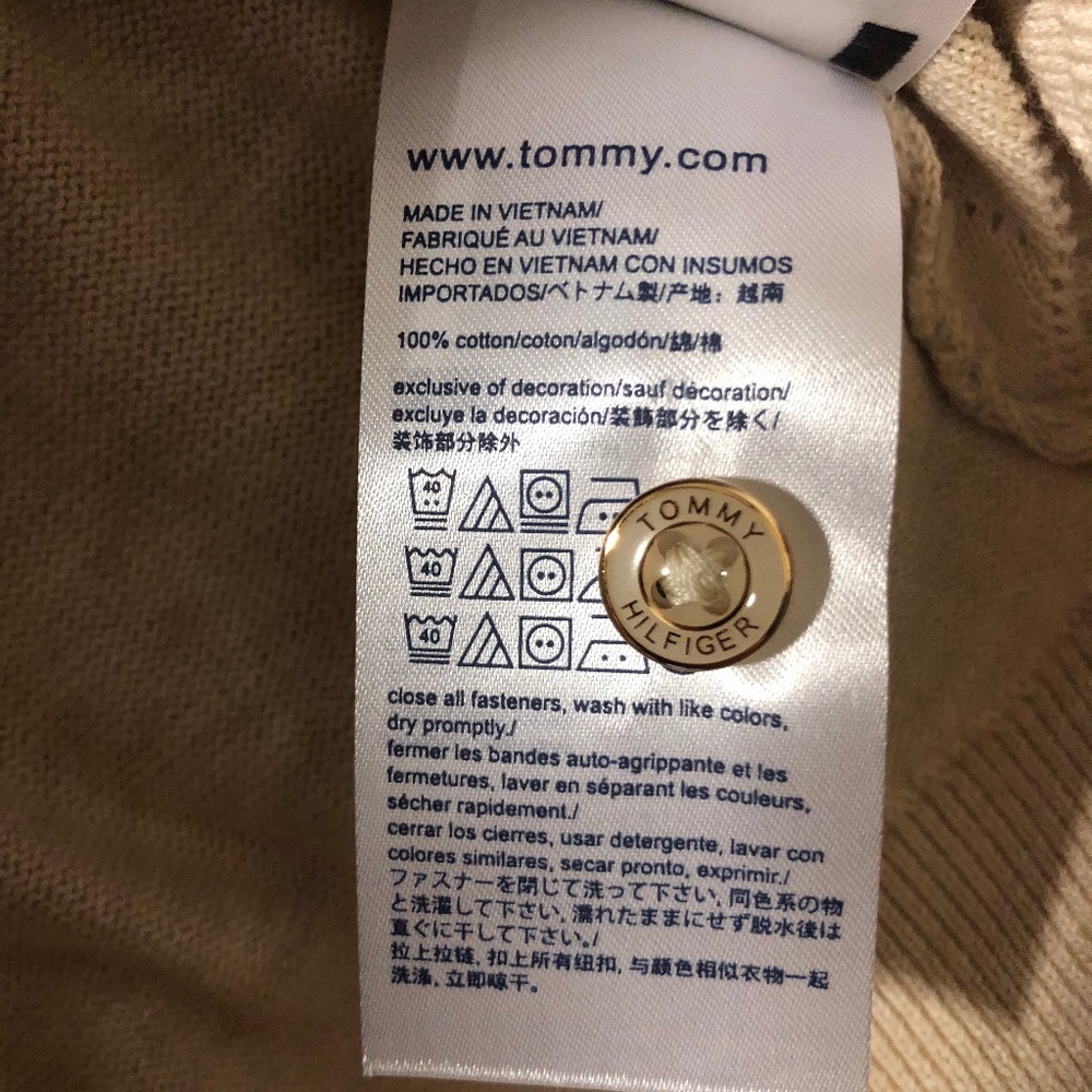 Tommy Hilfiger knitted twist pattern cardigan (khaki) - Picture 4 of 5